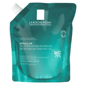 La Roche Posay Effaclar Micro-Peeling Purifying Gel Αφρώδες Τζελ Καθαρισμού & Απολέπισης Refill 400ml
